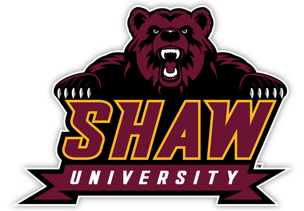 Shaw University Bears 2-Inch Mascot Logo NCAA Vinyl Decal Sticker for Fans, Students, and Alumni