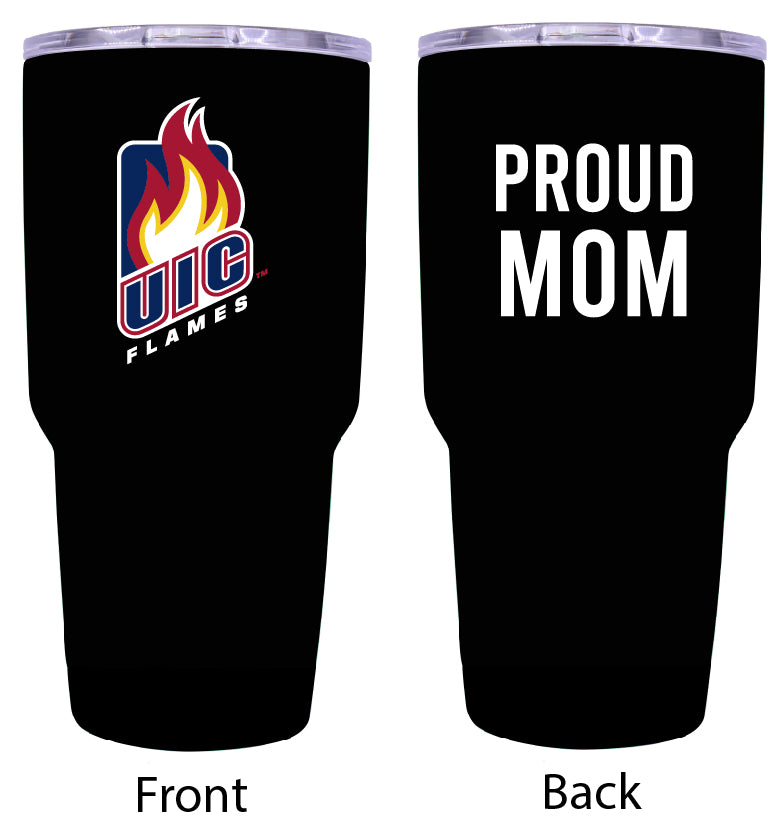 University of Illinois at Chicago Proud Mom 24 oz Insulated Stainless Steel Tumbler - Black