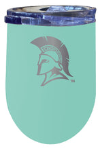 Load image into Gallery viewer, North Carolina Greensboro Spartans 12 oz Etched Insulated Wine Stainless Steel Tumbler - Choose Your Color
