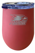 Load image into Gallery viewer, Georgia Southern Eagles 12 oz Etched Insulated Wine Stainless Steel Tumbler - Choose Your Color
