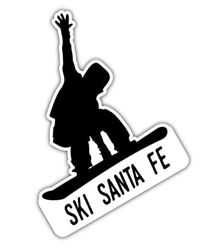 Ski Santa Fe New Mexico Ski Adventures Souvenir 4 Inch Vinyl Decal Sticker 4-Pack