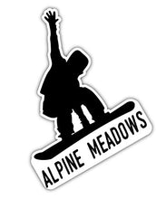 Load image into Gallery viewer, Alpine Meadows California Ski Adventures Souvenir 4 Inch Vinyl Decal Sticker 4-Pack
