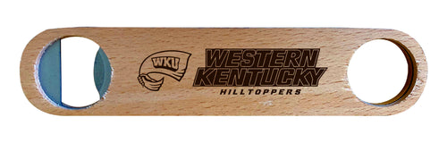 Western Kentucky Hilltoppers NCAA Elegant Laser-Etched Wooden Bottle Opener - Collegiate Bar Accessory
