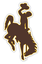 Load image into Gallery viewer, University of Wyoming 4-Inch Mascot Logo NCAA Vinyl Decal Sticker for Fans, Students, and Alumni
