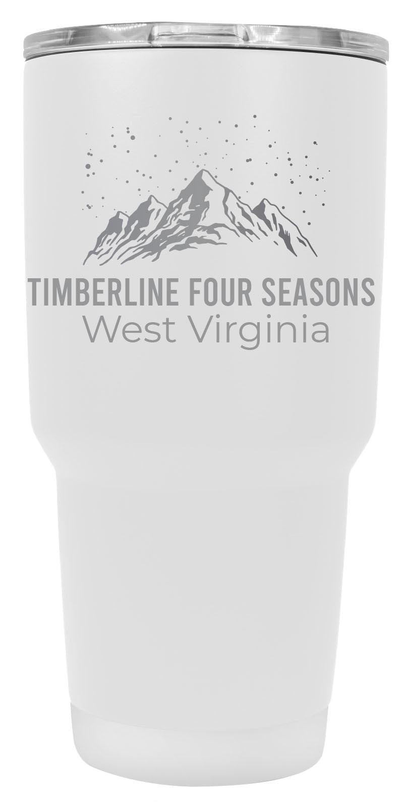 Timberline Four Seasons West Virginia Ski Snowboard Winter Souvenir Laser Engraved 24 oz Insulated Stainless Steel Tumbler