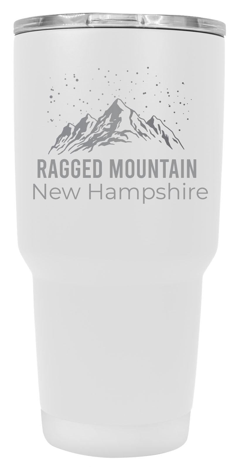 Ragged Mountain New Hampshire Ski Snowboard Winter Souvenir Laser Engraved 24 oz Insulated Stainless Steel Tumbler