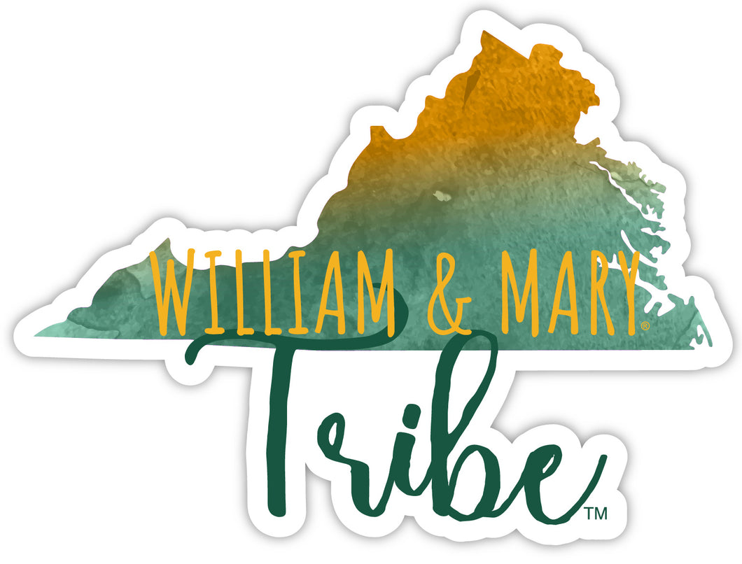 William and Mary Watercolor State Die Cut Decal 2-Inch