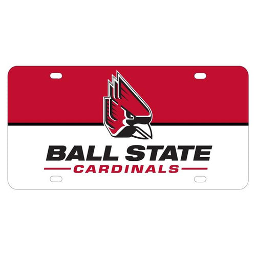 NCAA Ball State University Metal License Plate - Lightweight, Sturdy & Versatile