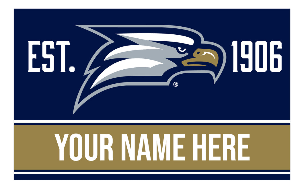 Personalized Customizable Georgia Southern Eagles Wood Sign with Frame Custom Name