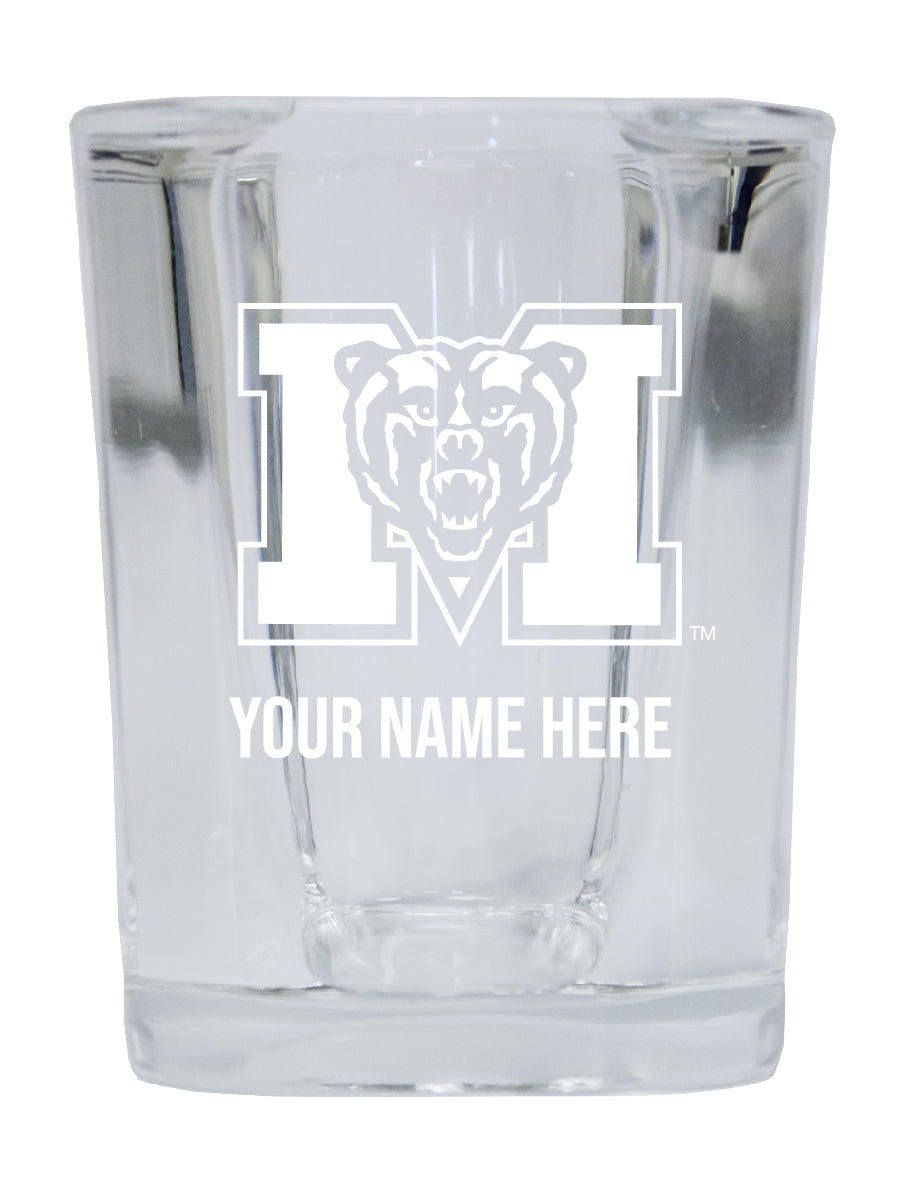 NCAA Mercer University Personalized 2oz Stemless Shot Glass - Custom Laser Etched 4-Pack