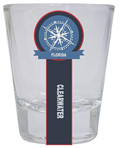 Clearwater Florida Nautical Souvenir Round Shot Glass