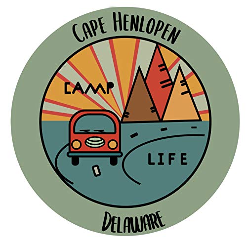 Cape Henlopen Delaware Souvenir Decorative Stickers (Choose theme and size)