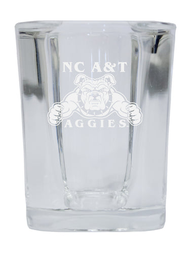 North Carolina A&T State Aggies NCAA Collector's Edition 2oz Square Shot Glass - Laser Etched Logo 