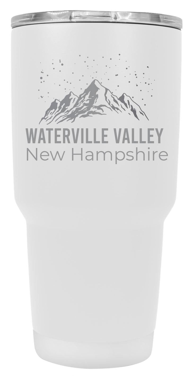 Waterville Valley New Hampshire Ski Snowboard Winter Souvenir Laser Engraved 24 oz Insulated Stainless Steel Tumbler