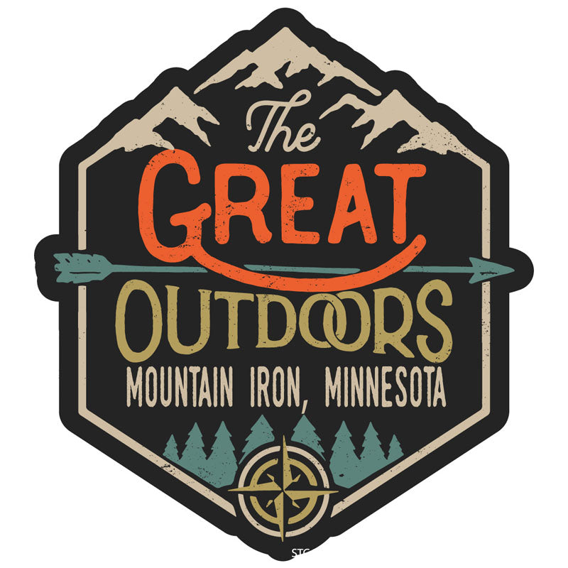 Mountain Iron Minnesota Souvenir Decorative Stickers (Choose theme and size)