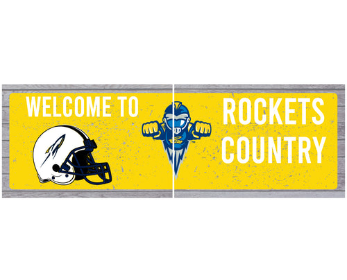 Toledo Rockets Wood Sign with Frame