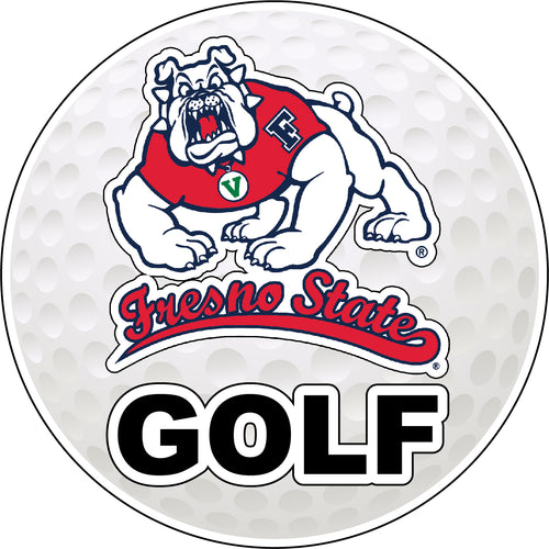 Fresno State Bulldogs 4-Inch Round Golf NCAA Fairway Fervor Vinyl Decal Sticker