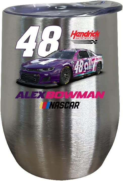 #48 Alex Bowman Officially Licensed 12oz Insulated Wine Stainless Steel Tumbler