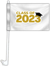 Load image into Gallery viewer, Class of 2023 Graduation Senior Grad Car Flag Set Of 2
