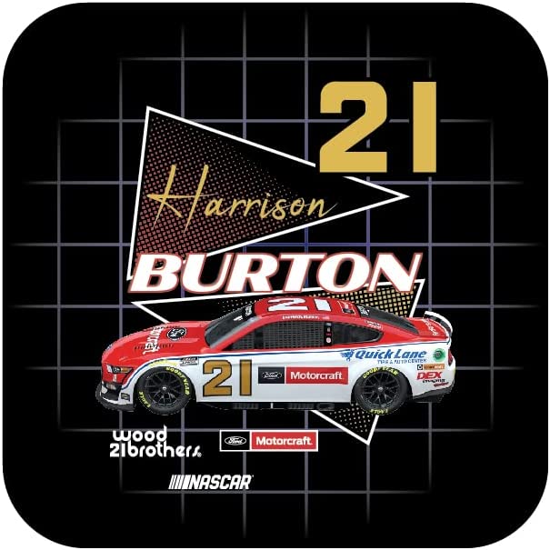 Nascar #21 Harrison Burton 4-Inch Vinyl Decal Sticker Retro Design