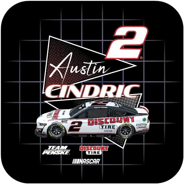 Nascar #2 Austin Cindric 4-Inch Vinyl Decal Sticker Retro Design