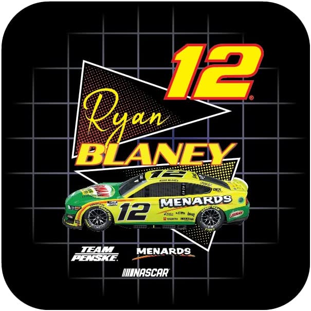 Nascar #12 Ryan Blaney 4-Inch Vinyl Decal Sticker Retro Design