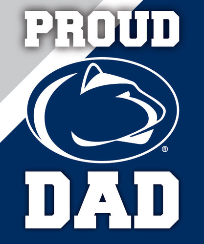 Penn State Nittany Lions 5x6-Inch Proud Dad NCAA - Durable School Spirit Vinyl Decal Perfect Gift for Dad