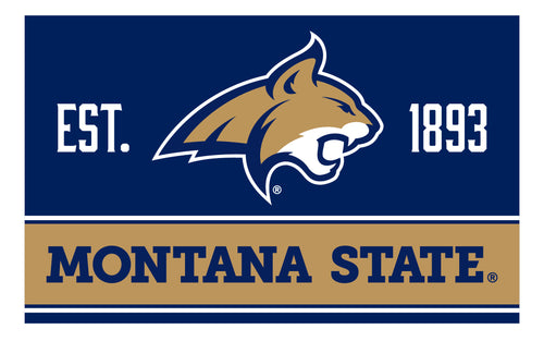 Montana State Bobcats Wood Sign with Frame