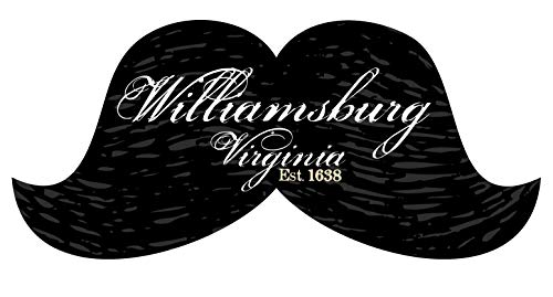 Williamsburg Virginia Historic Town Souvenir Mustache Decal Sticker