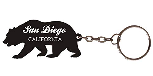San Diego California Souvenir Metal Bear Keychain