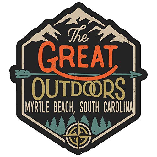Myrtle Beach South Carolina The Great Outdoors Design 4-Inch Fridge Magnet