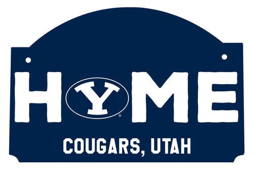 Brigham Young Cougars Wood Sign with String