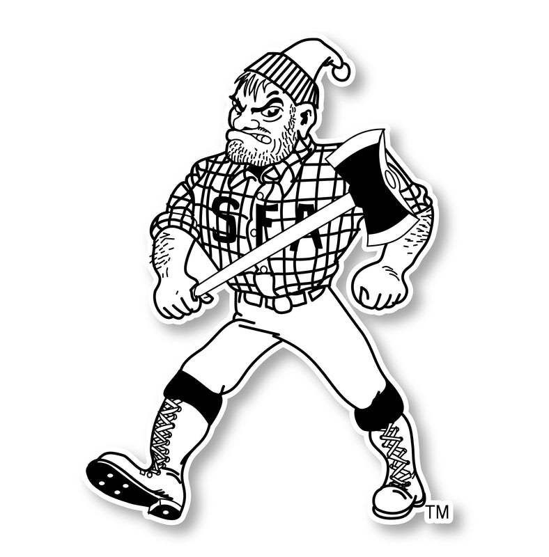 Stephen F. Austin State University 2-Inch Mascot Logo NCAA Vinyl Decal Sticker for Fans, Students, and Alumni