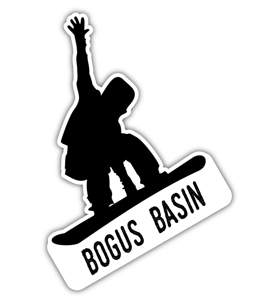 Bogus Basin Idaho Ski Adventures Souvenir 4 Inch Vinyl Decal Sticker Mountain Design