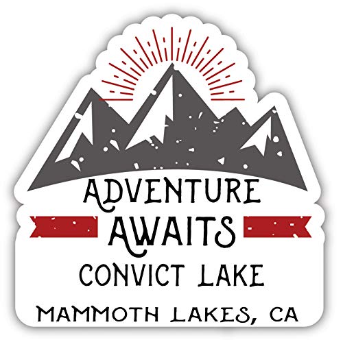Convict Lake Mammoth Lakes California Souvenir Decorative Stickers (Choose theme and size)