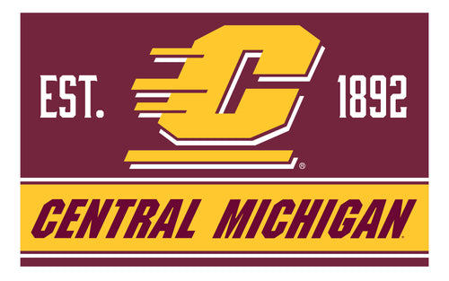 Central Michigan University Wood Sign with Frame