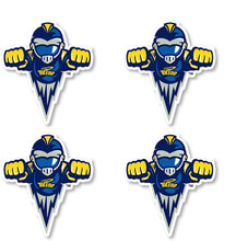 Load image into Gallery viewer, Toledo Rockets 2-Inch Mascot Logo NCAA Vinyl Decal Sticker for Fans, Students, and Alumni
