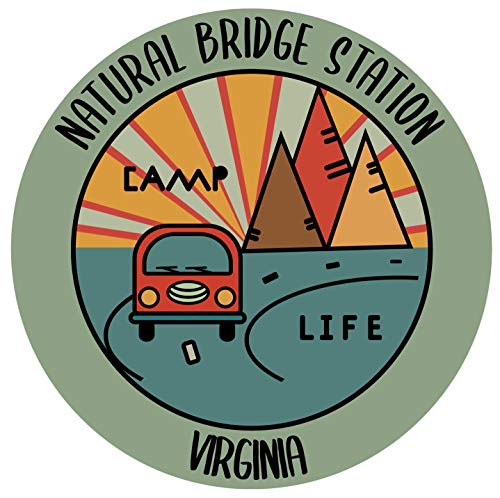 Natural Bridge Station Virginia Souvenir Decorative Stickers (Choose theme and size)