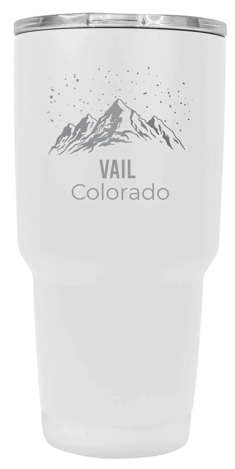 Vail Colorado Ski Snowboard Winter Souvenir Laser Engraved 24 oz Insulated Stainless Steel Tumbler