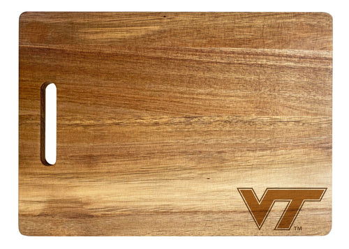 Virginia Tech Hokies Classic Acacia Wood Cutting Board - Small Corner Logo