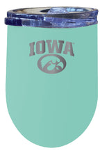 Load image into Gallery viewer, Iowa Hawkeyes NCAA Laser-Etched Wine Tumbler - 12oz  Stainless Steel Insulated Cup
