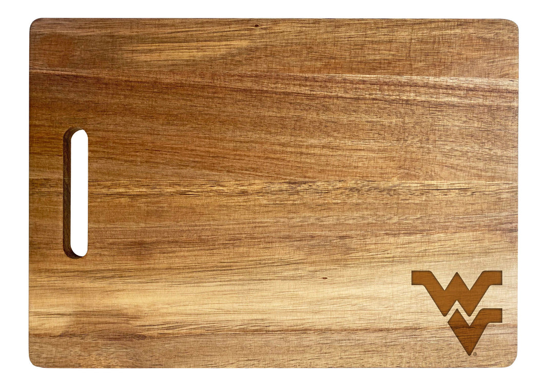 West Virginia Mountaineers Classic Acacia Wood Cutting Board - Small Corner Logo