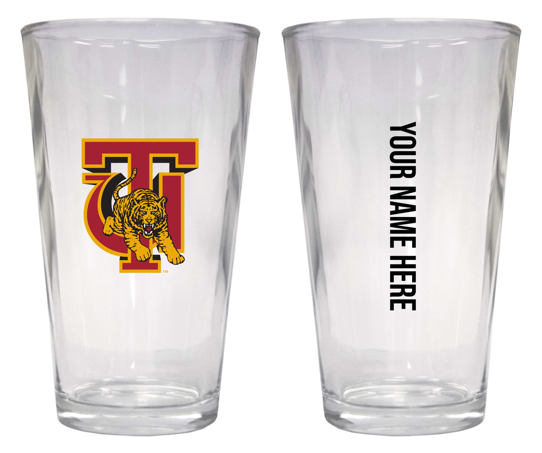 Customizable NCAA Tuskegee University 16 oz Pint Glass – Perfect Gift Personalized With your own  or any fan name