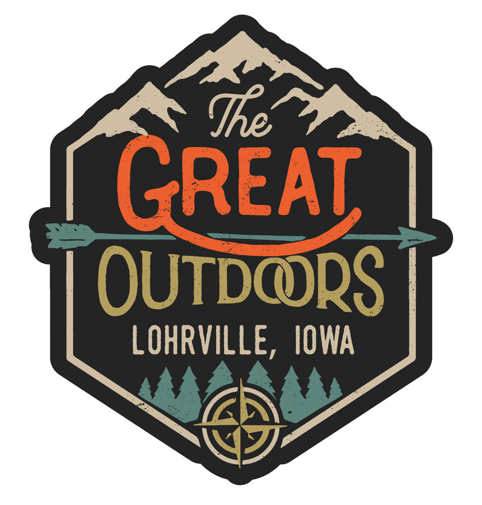Lohrville Iowa Souvenir Decorative Stickers (Choose theme and size)