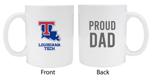 Louisiana Tech Bulldogs Proud Dad Ceramic Coffee Mug - White