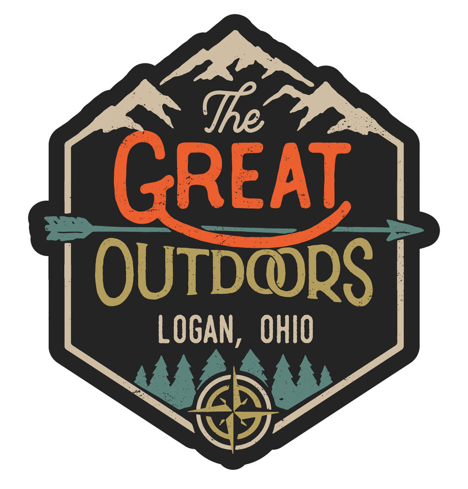 Logan Ohio Souvenir Decorative Stickers (Choose theme and size)