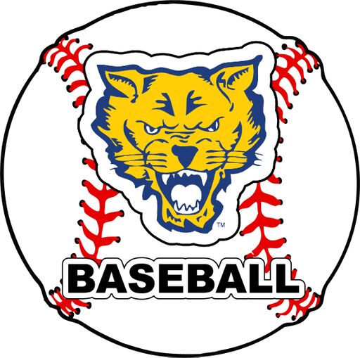 Fort Valley State University 4-Inch Round Baseball NCAA Passion Vinyl Decal Sticker