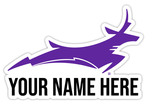 Grand Canyon University Lopes 9x14-Inch Mascot Logo NCAA Custom Name Vinyl Sticker - Personalize with Name