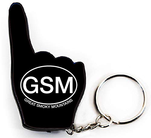 Great Smoky Mountains Tennessee Plastic #1 Fan Keychain