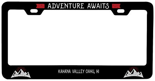 R and R Imports Kahana Valley Oahu Hawaii Vanity Metal License Plate Frame